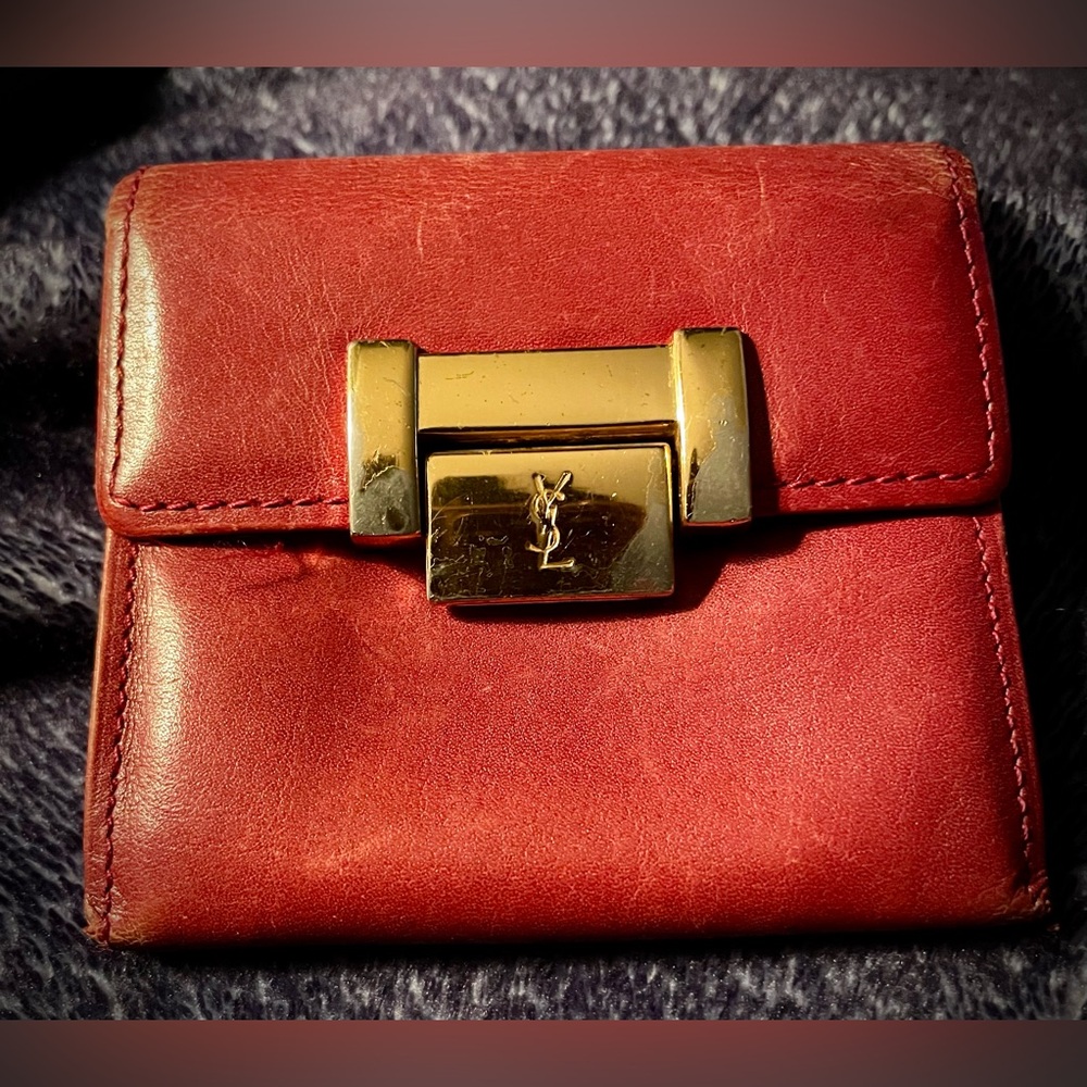Vintage Leather YSL Coin Pouch